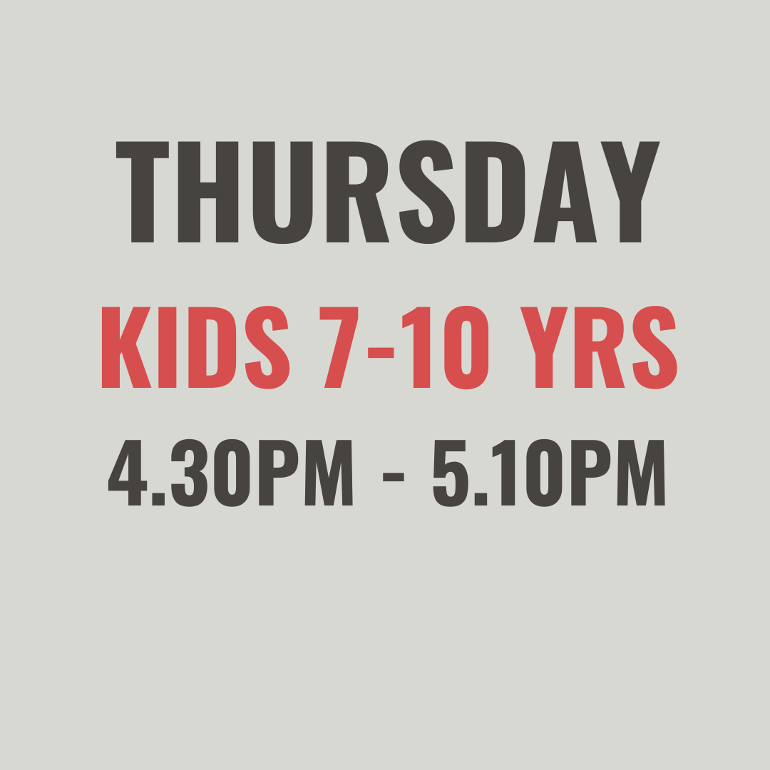 Thursday Kids Boxing 4.30pm